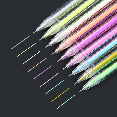 LLD színes hegyű, 0,6 mm-es, gyorsan száradó, tartós jelzésjelölő tollak szövethez, fémminőségű finomsimítóhoz rajzoláshoz