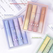 Jauni Kawaii pasteļkrāsas daudzkrāsu izcēlēji Zīmēšanas mākslas marķieri Krāsu dienasgaismas pildspalva dāvanu rakstāmpiederumi Jauki skolas piederumi
