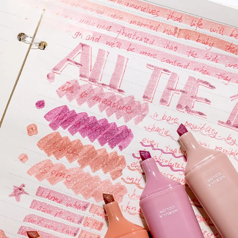 4 tk/komplekt Blingi markerpliiats DIY käsitsi konto marker pliiatsi esiletõstja väljalõigete albumi päeviku plakatkaardi jaoks lastele kirjutamistarbed