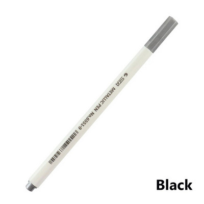 Metalinio žymeklio rašiklio teptuko sąrašo dienoraštis, skirtas piešimo mokyklos raštinės reikmenims, meno reikmenims „pasidaryk pats“ iškarpų knygoms, amatams, rašikliams piešimo raštinės reikmenys