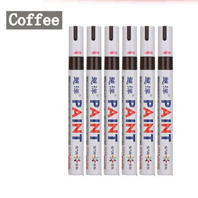 6 tk/komplekt 12 värvitooni veekindel autorehv rehvi turvis CD metallist püsivärvi marker Graffti õline marker kirjatarbed