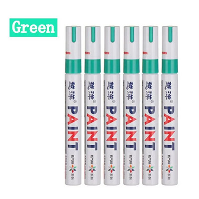 6 tk/komplekt 12 värvitooni veekindel autorehv rehvi turvis CD metallist püsivärvi marker Graffti õline marker kirjatarbed