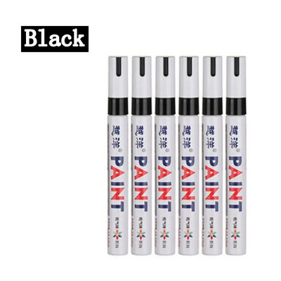 6 tk/komplekt 12 värvitooni veekindel autorehv rehvi turvis CD metallist püsivärvi marker Graffti õline marker kirjatarbed