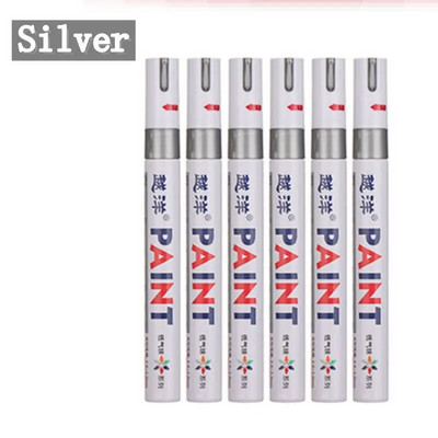 6 tk/komplekt 12 värvitooni veekindel autorehv rehvi turvis CD metallist püsivärvi marker Graffti õline marker kirjatarbed