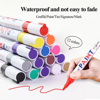 GANA GN-110 Oily Paint Marker Pen Vehicle Car Scratch Repaint Paint Tire Pen Glass/Μέταλλο/Πλαστικό/Κεραμικό/Ξύλο/Δέρμα/Μαρκαδόρος ελαστικών