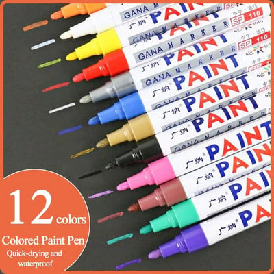 GANA GN-110 Oily Paint Marker Pen Vehicle Car Scratch Repaint Paint Tire Pen Glass/Μέταλλο/Πλαστικό/Κεραμικό/Ξύλο/Δέρμα/Μαρκαδόρος ελαστικών