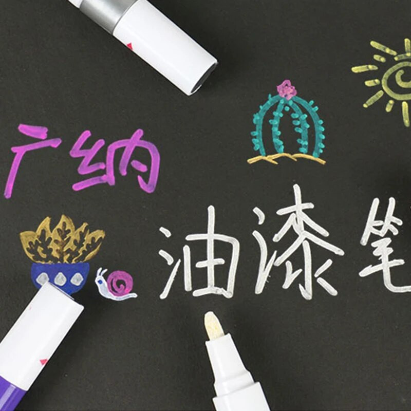 GANA GN-110 õlivärvi markeri pliiats Sõiduki kriimustuste parandamise värvimispliiats Klaas/metall/plastik/keraamika/puit/nahk/rehvimarker