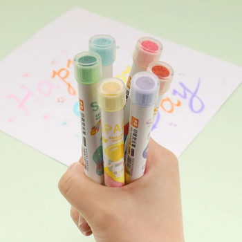 6 бр./компл. Набор от химикалки за маркиране на печат Цветни маркери Канцеларски материали Сладка студентска рисунка Двустранен 4 мм печат