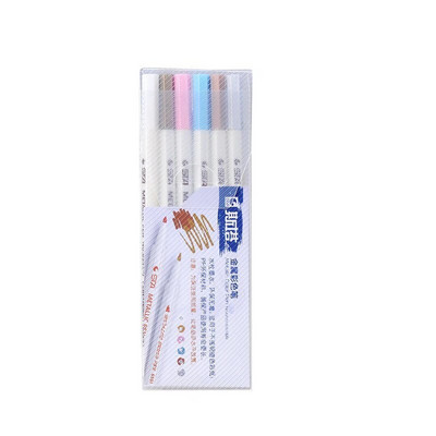 6/10 krāsas Metāla marķieri pildspalvas Vintage līnijpārvadātāju otu pildspalvas DIY klinšu gleznošana melna papīra karšu izgatavošana amatniecība korejiešu kancelejas preces