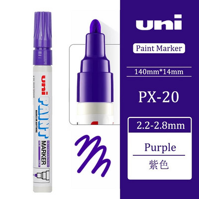 Ιαπωνία UNI Πολύχρωμοι μαρκαδόροι Μόνιμοι Μαρκαδόροι Μαρκαδόροι Χρώμα Σχολικά Χαρτικά Είδη γραφείου Μόνιμα Είδη τέχνης PX-20 Highlighter