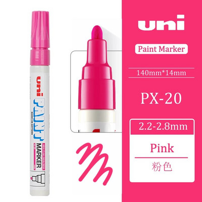 Ιαπωνία UNI Πολύχρωμοι μαρκαδόροι Μόνιμοι Μαρκαδόροι Μαρκαδόροι Χρώμα Σχολικά Χαρτικά Είδη γραφείου Μόνιμα Είδη τέχνης PX-20 Highlighter