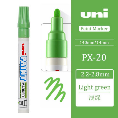 Ιαπωνία UNI Πολύχρωμοι μαρκαδόροι Μόνιμοι Μαρκαδόροι Μαρκαδόροι Χρώμα Σχολικά Χαρτικά Είδη γραφείου Μόνιμα Είδη τέχνης PX-20 Highlighter