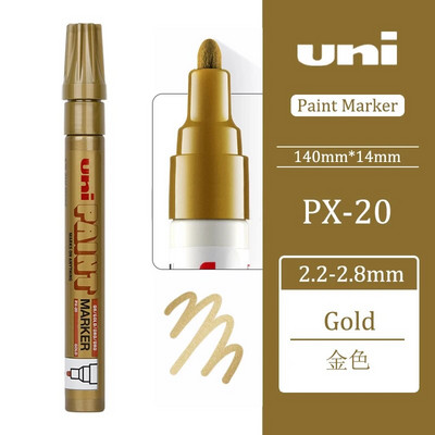 Ιαπωνία UNI Πολύχρωμοι μαρκαδόροι Μόνιμοι Μαρκαδόροι Μαρκαδόροι Χρώμα Σχολικά Χαρτικά Είδη γραφείου Μόνιμα Είδη τέχνης PX-20 Highlighter