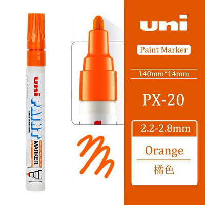Ιαπωνία UNI Πολύχρωμοι μαρκαδόροι Μόνιμοι Μαρκαδόροι Μαρκαδόροι Χρώμα Σχολικά Χαρτικά Είδη γραφείου Μόνιμα Είδη τέχνης PX-20 Highlighter