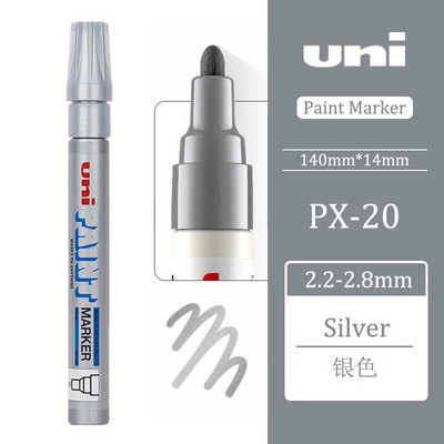 Ιαπωνία UNI Πολύχρωμοι μαρκαδόροι Μόνιμοι Μαρκαδόροι Μαρκαδόροι Χρώμα Σχολικά Χαρτικά Είδη γραφείου Μόνιμα Είδη τέχνης PX-20 Highlighter