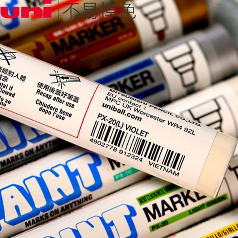 Ιαπωνία UNI Πολύχρωμοι μαρκαδόροι Μόνιμοι Μαρκαδόροι Μαρκαδόροι Χρώμα Σχολικά Χαρτικά Είδη γραφείου Μόνιμα Είδη τέχνης PX-20 Highlighter
