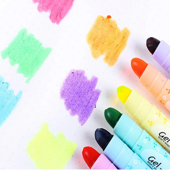 6Pcs Creative High Capacity Multicolour Jelly Double Highlighter Marker Pen Marcador Детски подарък Офис и училищни пособия на едро