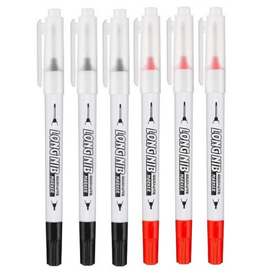 6/10 gab./komplekts ar dubultu galu, garu galvu marķieri.