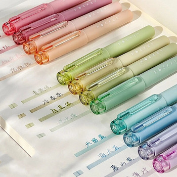 4бр. Комплект джобни химикалки за маркиране Мини преносими меки цветни маркери за рисуване, рисуване, училище A7442