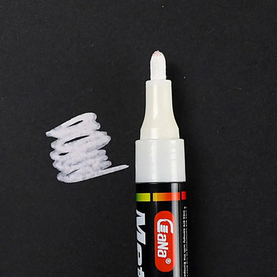 Metallist värvi markerid pliiatsid Sünnipäeva kinkekaart Veekindel hõbedane kuldne valge pintsel Graffiti marker käsitöötarbed