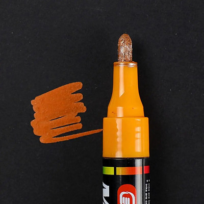 Metallist värvi markerid pliiatsid Sünnipäeva kinkekaart Veekindel hõbedane kuldne valge pintsel Graffiti marker käsitöötarbed