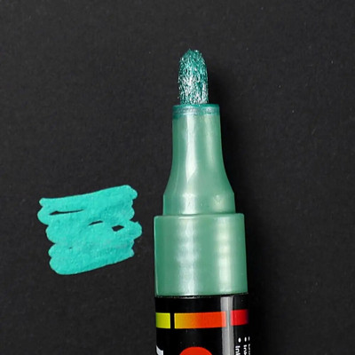 Metallist värvi markerid pliiatsid Sünnipäeva kinkekaart Veekindel hõbedane kuldne valge pintsel Graffiti marker käsitöötarbed