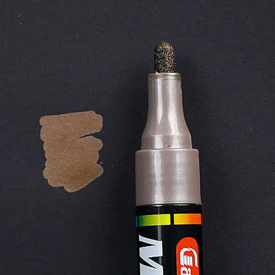 Metallist värvi markerid pliiatsid Sünnipäeva kinkekaart Veekindel hõbedane kuldne valge pintsel Graffiti marker käsitöötarbed