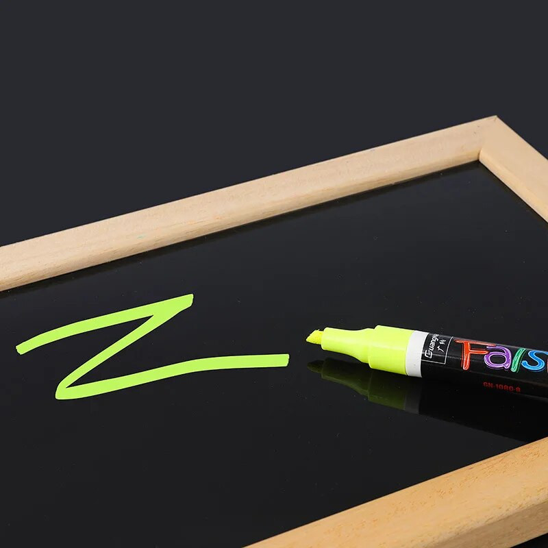 12 Χρώμα/σετ Μαρκαδόρο με υγρή κιμωλία με δυνατότητα διαγραφής για γυάλινα παράθυρα Μαρκαδόροι μαυροπίνακα Εργαλεία διδασκαλίας Υλικό γραφείου Escolar