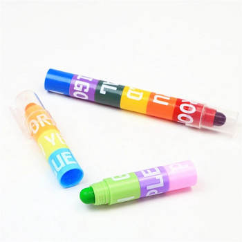 12 цветни забавни креативни хайлайтери Маркери за подчертаване Цветна химикалка Детска рисунка плътна боя