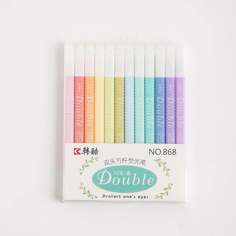 Esteetilised armsad esiletõstjad, piiblivalgustid Pastelsed esiletõstjad, erinevate värvide esiletõstjad koolitarvete ja kontori jaoks