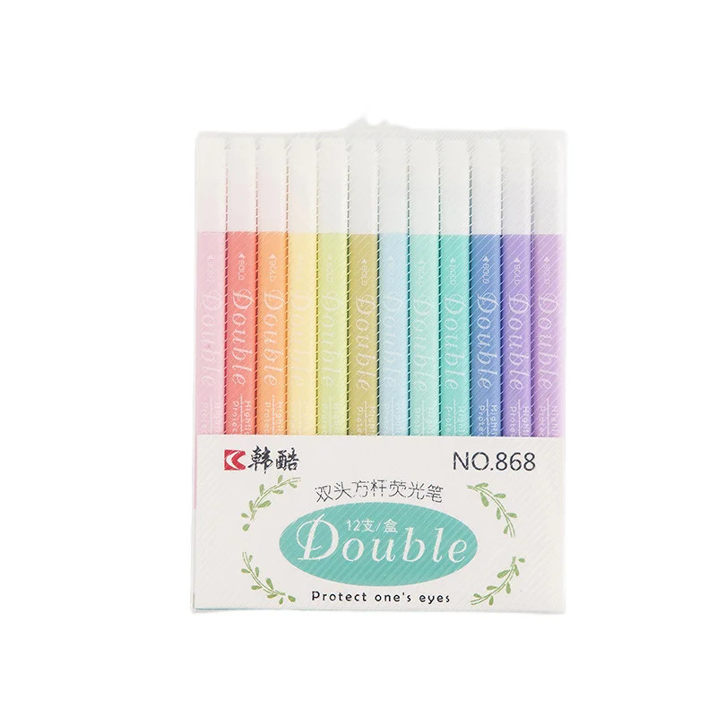 Esteetilised armsad esiletõstjad, piiblivalgustid Pastelsed esiletõstjad, erinevate värvide esiletõstjad koolitarvete ja kontori jaoks