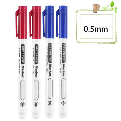 4 τεμάχια/σετ 0,5/0,7 mm Dry Erase Μαρκαδόροι Λευκού Πίνακα Στυλό με δυνατότητα διαγραφής στυλό Γραφείο Σχολική επιστολή Έξτρα λεπτή συμβουλή Προμήθειες τάξης