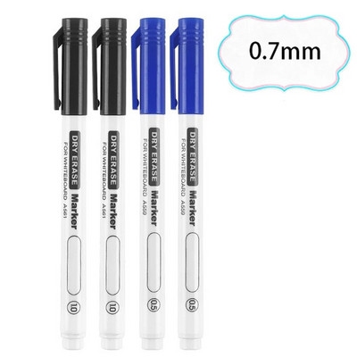 4 τεμάχια/σετ 0,5/0,7 mm Dry Erase Μαρκαδόροι Λευκού Πίνακα Στυλό με δυνατότητα διαγραφής στυλό Γραφείο Σχολική επιστολή Έξτρα λεπτή συμβουλή Προμήθειες τάξης