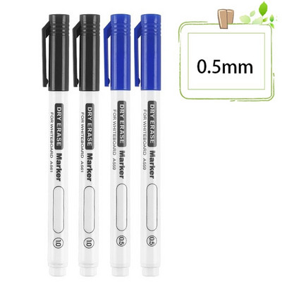 4 τεμάχια/σετ 0,5/0,7 mm Dry Erase Μαρκαδόροι Λευκού Πίνακα Στυλό με δυνατότητα διαγραφής στυλό Γραφείο Σχολική επιστολή Έξτρα λεπτή συμβουλή Προμήθειες τάξης