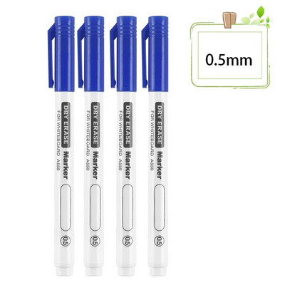 4 τεμάχια/σετ 0,5/0,7 mm Dry Erase Μαρκαδόροι Λευκού Πίνακα Στυλό με δυνατότητα διαγραφής στυλό Γραφείο Σχολική επιστολή Έξτρα λεπτή συμβουλή Προμήθειες τάξης