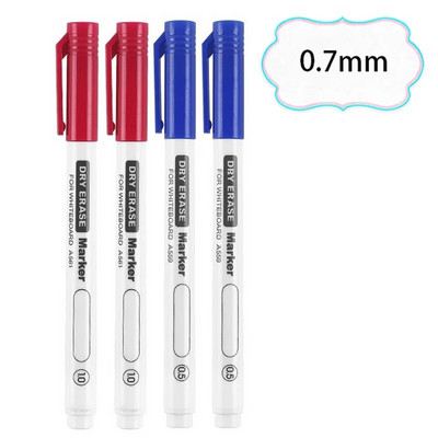 4 τεμάχια/σετ 0,5/0,7 mm Dry Erase Μαρκαδόροι Λευκού Πίνακα Στυλό με δυνατότητα διαγραφής στυλό Γραφείο Σχολική επιστολή Έξτρα λεπτή συμβουλή Προμήθειες τάξης