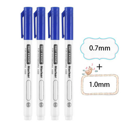 4 τεμάχια/σετ 0,5/0,7 mm Dry Erase Μαρκαδόροι Λευκού Πίνακα Στυλό με δυνατότητα διαγραφής στυλό Γραφείο Σχολική επιστολή Έξτρα λεπτή συμβουλή Προμήθειες τάξης