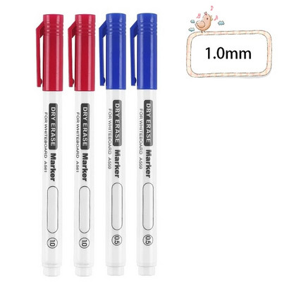 4 τεμάχια/σετ 0,5/0,7 mm Dry Erase Μαρκαδόροι Λευκού Πίνακα Στυλό με δυνατότητα διαγραφής στυλό Γραφείο Σχολική επιστολή Έξτρα λεπτή συμβουλή Προμήθειες τάξης