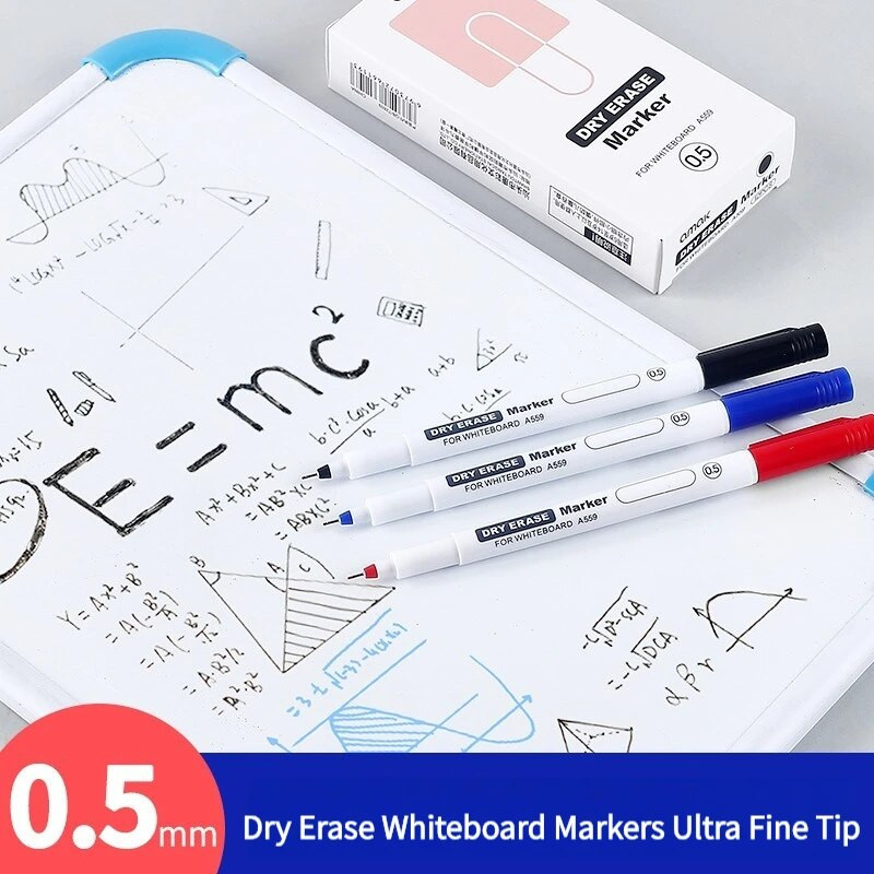 4 τεμάχια/σετ 0,5/0,7 mm Dry Erase Μαρκαδόροι Λευκού Πίνακα Στυλό με δυνατότητα διαγραφής στυλό Γραφείο Σχολική επιστολή Έξτρα λεπτή συμβουλή Προμήθειες τάξης