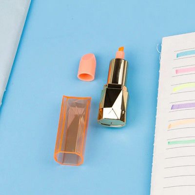 Ellen Brook 1 PCS Highlighter Lovely Cartoon Cute Lipstick Paint Μαρκαδόρος Στυλό Σχολικό Γραφείο Γραφείο Γραφείου Προμήθειες