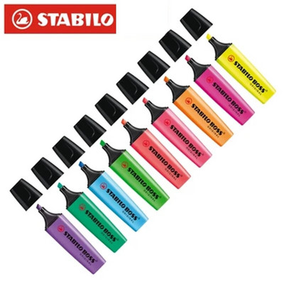 1бр. Германия Stabilo Highlighter Pen Цветен маркер Щрихи Focus Notes Pen Cute Stationery High-capacity канцелярия