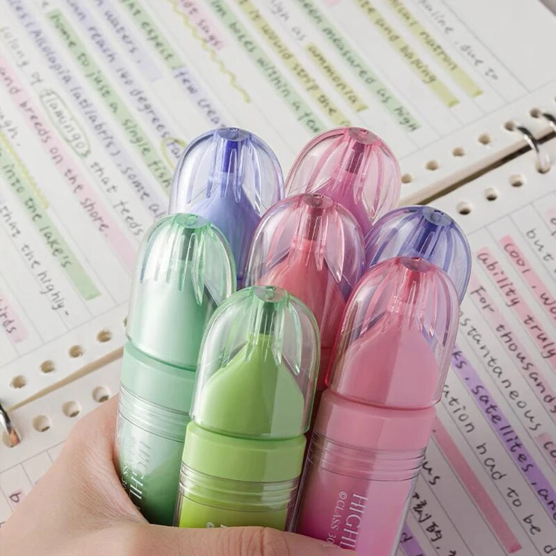 Μαρκαδόρο επισήμανσης, Μαρκαδόρος με μύτη με σμίλη, Αισθητικός δείκτης επισήμανσης, Γρήγορο στέγνωμα, χωρίς αιμορραγία, για σημειώσεις μελέτης της Αγίας Γραφής Σχολικό Γραφείο