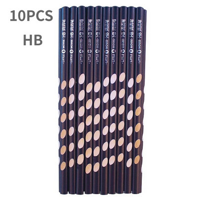 10τμχ Ξύλινο μολύβι Groove Triangle HB Μολύβι Διόρθωσης Στάσης Σχολικό Γραφείο Γραφείο Επαγγελματικό μολύβι σχεδίασης εξετάσεων