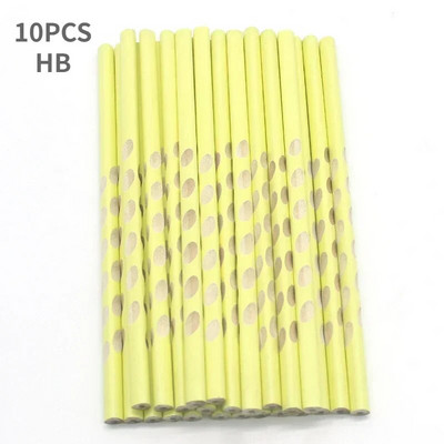 10τμχ Ξύλινο μολύβι Groove Triangle HB Μολύβι Διόρθωσης Στάσης Σχολικό Γραφείο Γραφείο Επαγγελματικό μολύβι σχεδίασης εξετάσεων