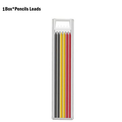 Ciets galdnieka zīmuļu uzpildes komplekts ar garu degunu, dziļu caurumu mehānisks zīmuļu marķieris Iebūvēts asināmais galdnieka kokapstrādei