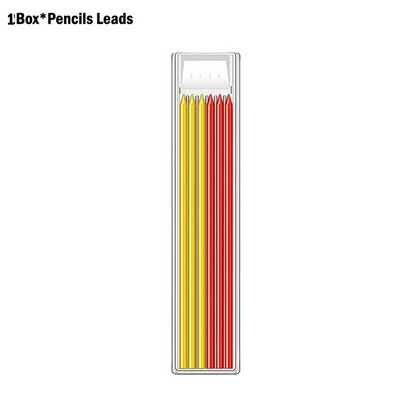 Ciets galdnieka zīmuļu uzpildes komplekts ar garu degunu, dziļu caurumu mehānisks zīmuļu marķieris Iebūvēts asināmais galdnieka kokapstrādei