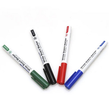 4 бр./компл. Химикалки за бяла дъска Химикалки за черна дъска 4 цвята Изтриваеми маркери за бяла дъска Училищна класна стая Канцеларски материали за офис
