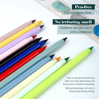 Σετ 12 χρωμάτων Everlasting Pencil with Refill Unlimited Writing Pencils Eternal Erasable Pencil Pencil for Children Σχολικά Είδη Τέχνης