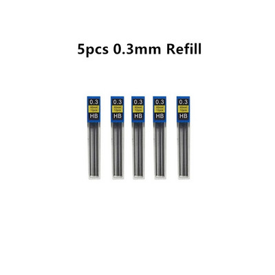 LLD 0,3 0,5 0,7 0,9 1,3 2,0 mm mehānisko zīmuļu komplekts Metāla māksla Zīmējums Glezniecība Automātisks zīmulis Biroja skolas rakstīšanas piederumi