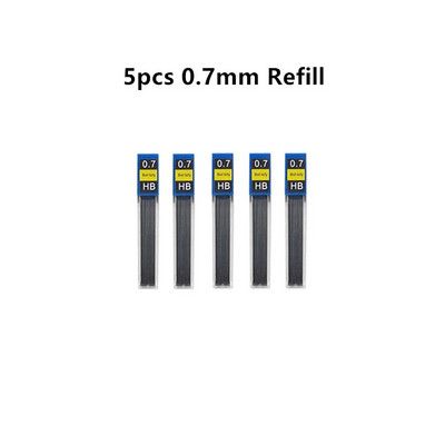 LLD 0,3 0,5 0,7 0,9 1,3 2,0 mm mehānisko zīmuļu komplekts Metāla māksla Zīmējums Glezniecība Automātisks zīmulis Biroja skolas rakstīšanas piederumi